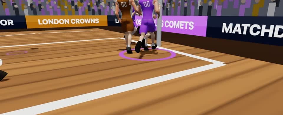 Basketball match in Sandbox Simulator